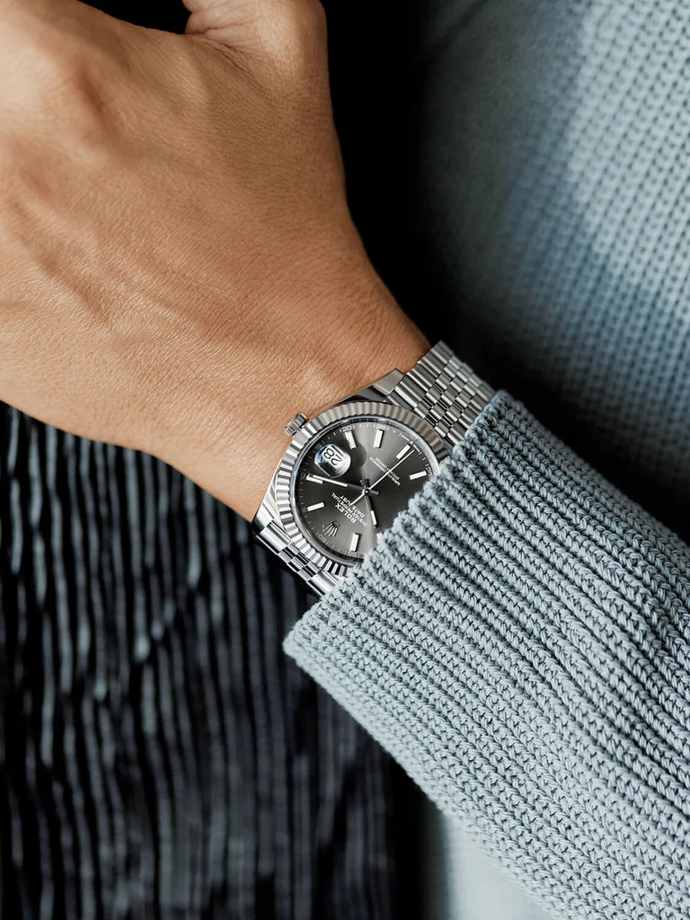Rolex Datejust 41mm Jubilee Rodium Flutted