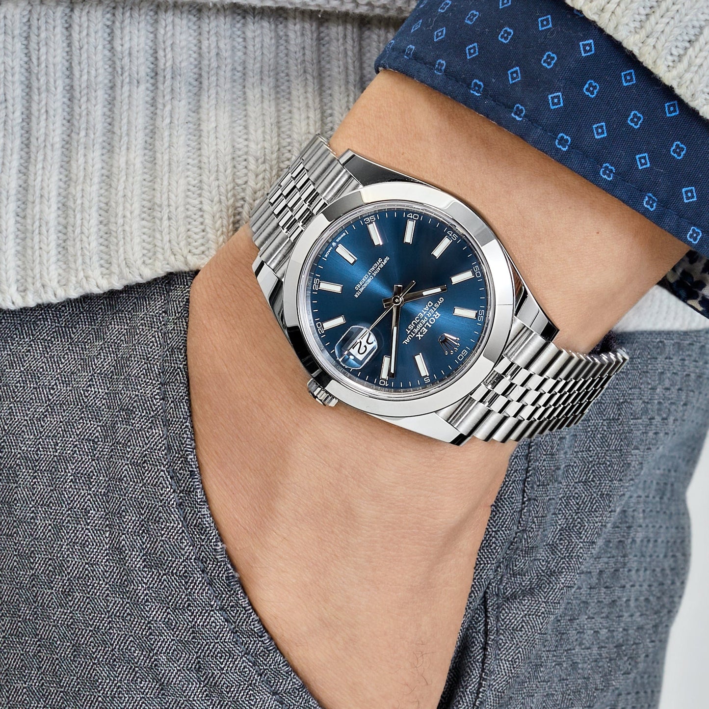 Rolex Datejust 41mm Jubilee Blue Smooth